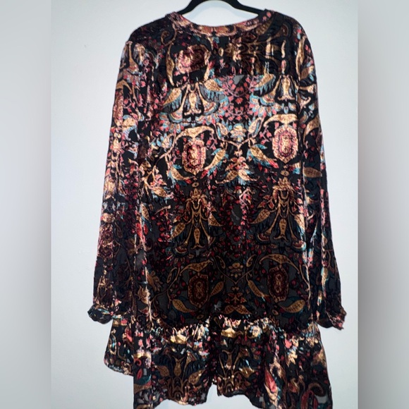 Vibrant Velvet Mini Dress - Picture 3 of 5